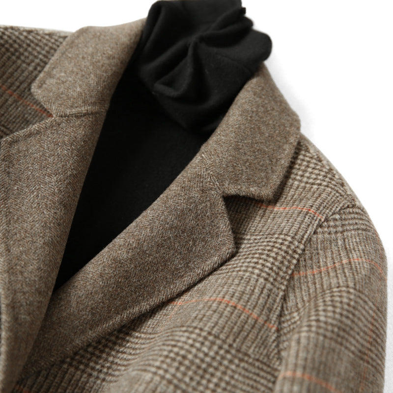 Hand-sewn Double-sided Wool Velvet Coat Ladies Suit