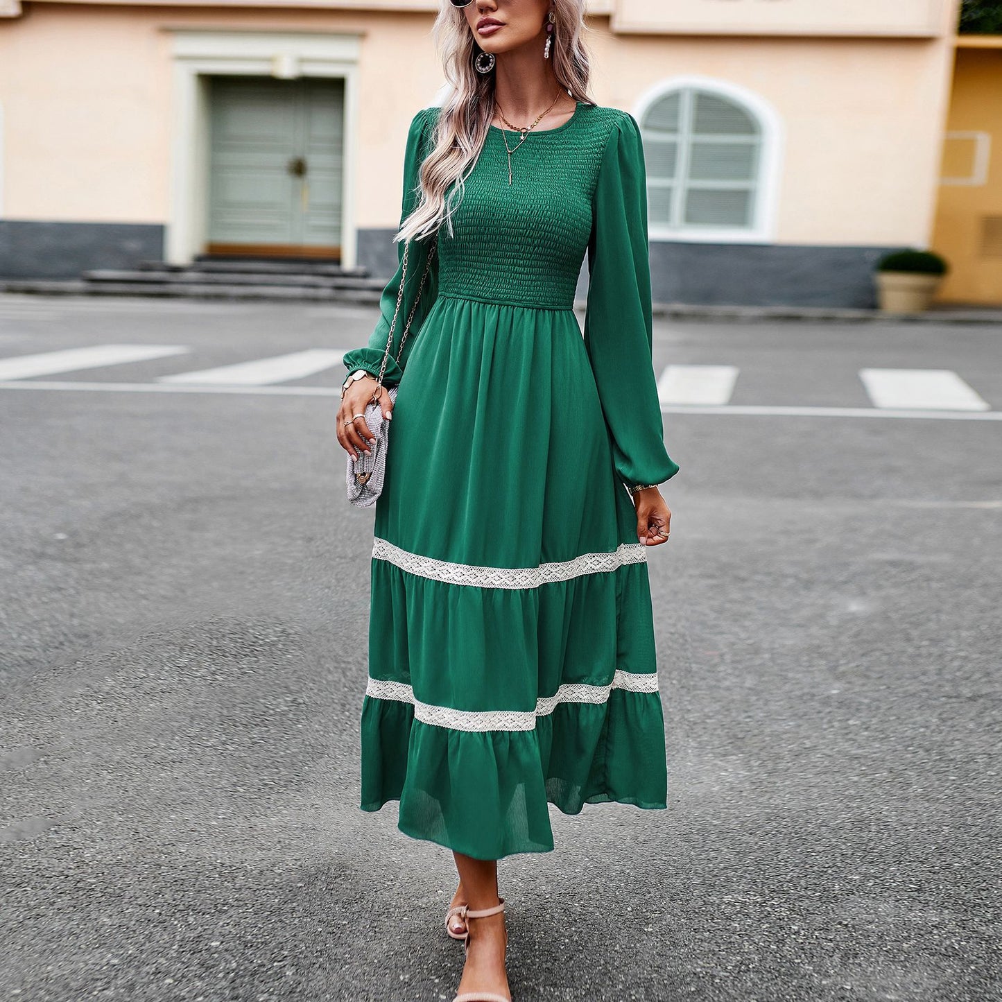 Long Sleeve Dress Temperament Elegant Dress