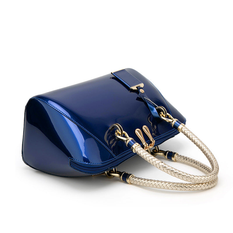 Patent Leather Handbags Shiny - One-shoulder Diagonal Bag