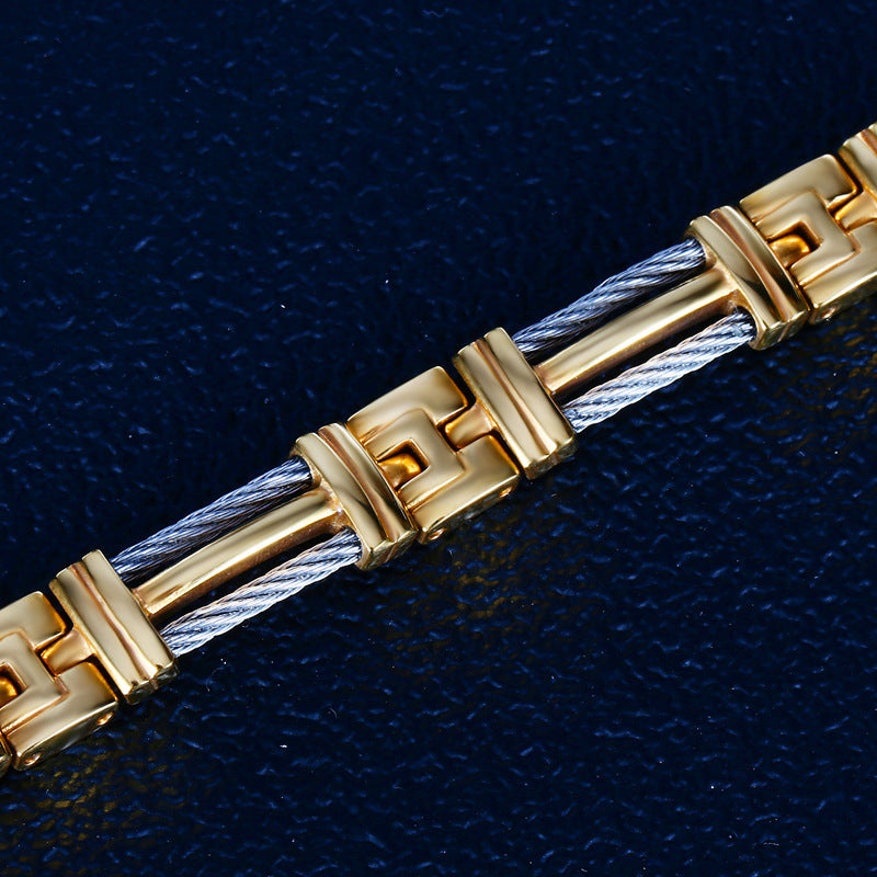 Popular Bracelet Titanium Steel 18k Gold