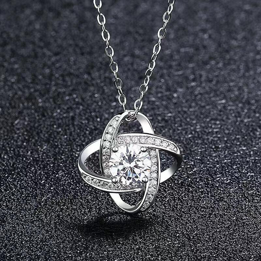 Set Zircon Necklace Earrings Crystal