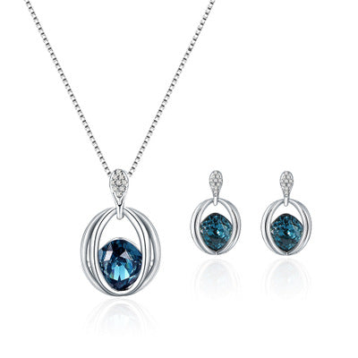 SAYCONA Crystal Jewelry Set
