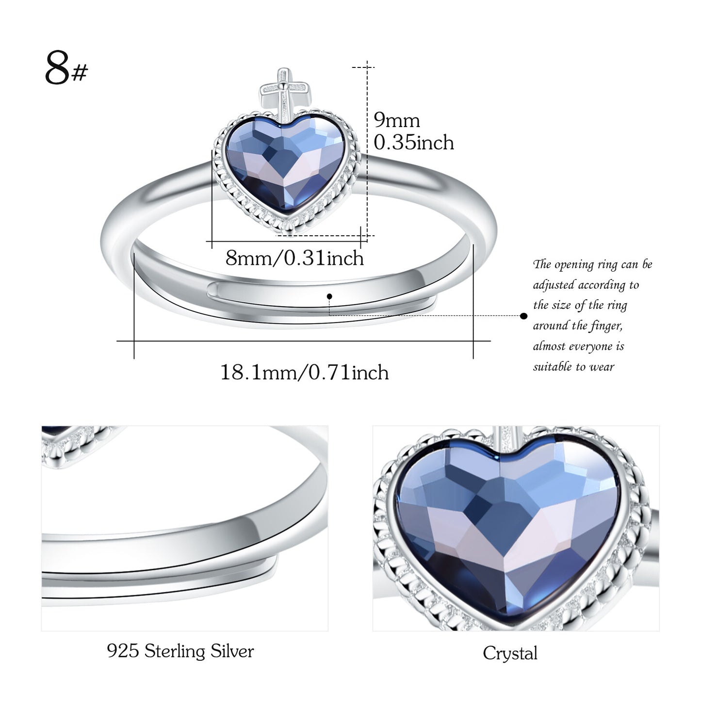 Heart Of Faith Ring for Women
