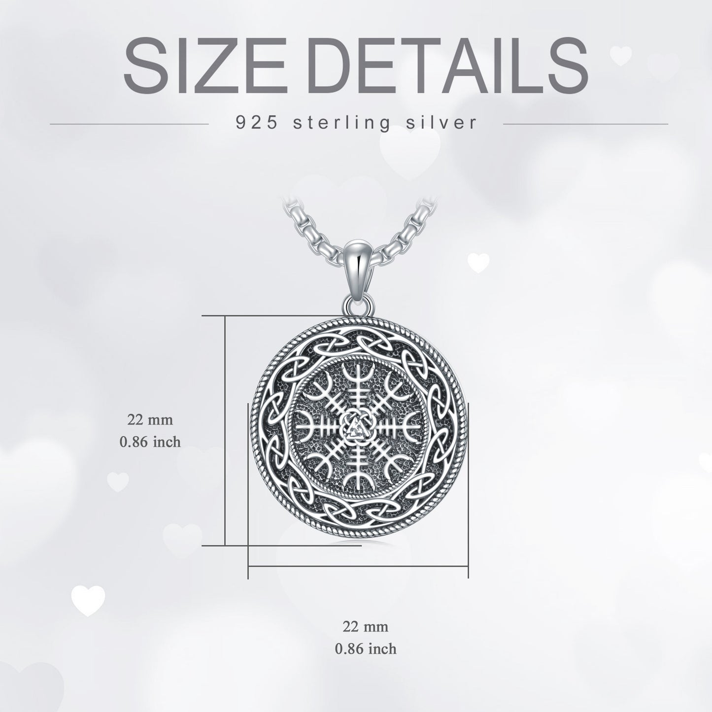 Viking Necklace Celtic Knot Necklace 925 Sterling Silver