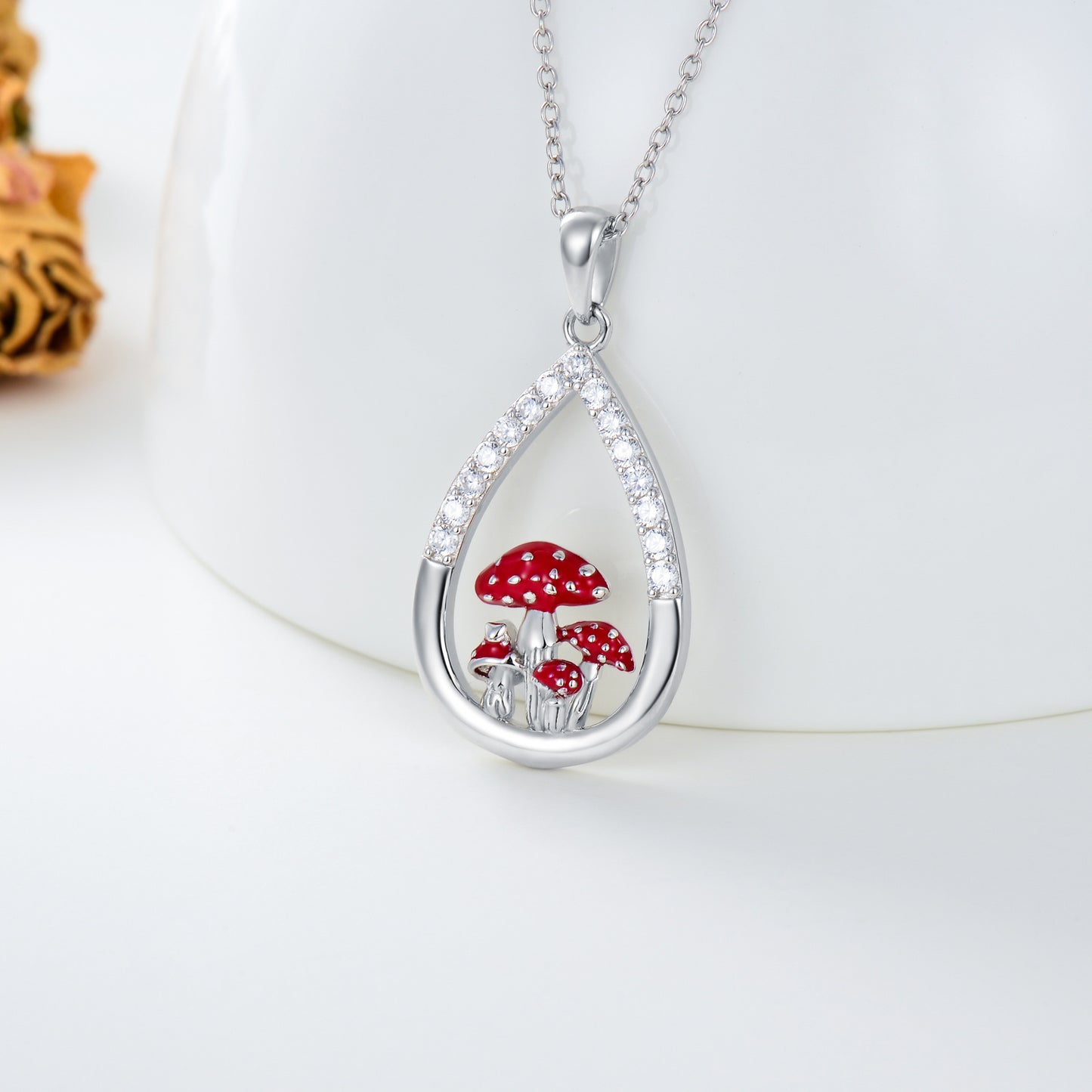 SAYCONA Mushroom Necklace