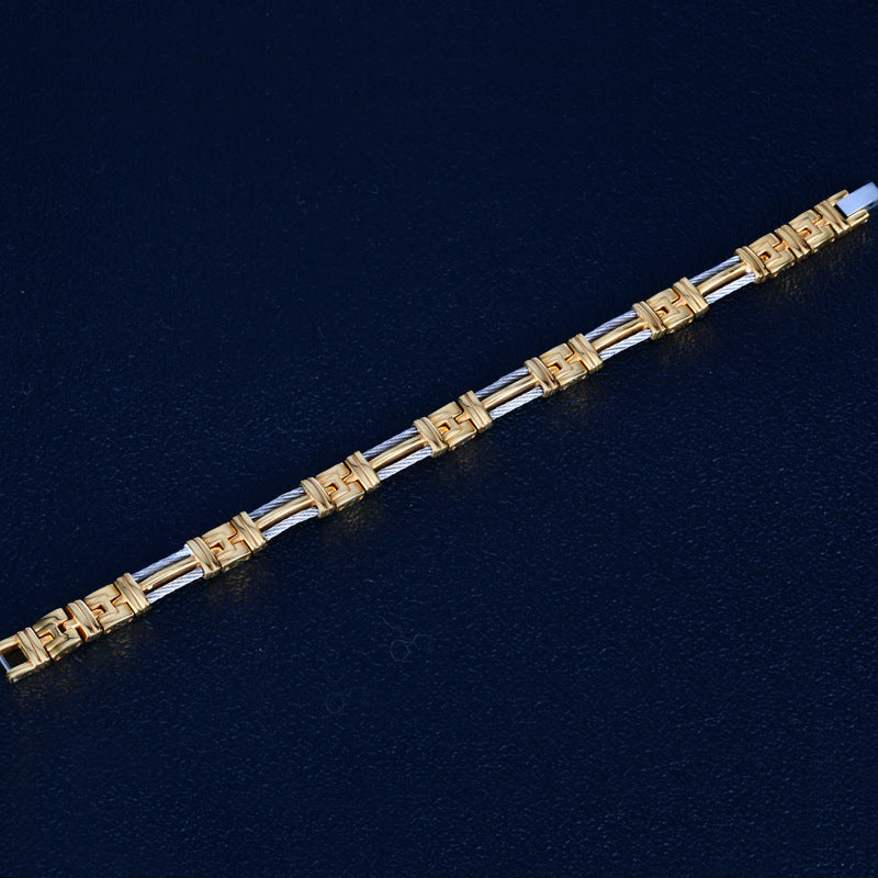 Popular Bracelet Titanium Steel 18k Gold