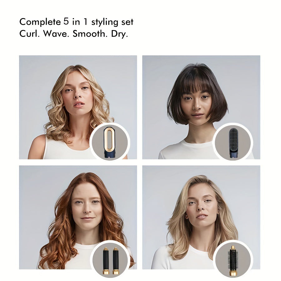 Hair Dryer Multi Hair Styler 5 In1 Curling Iron Hair