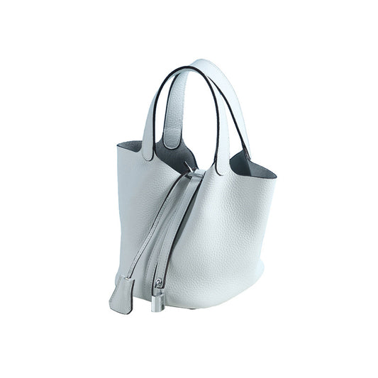 New Style Bag Leather Portable First Layer Cowhide Bucket