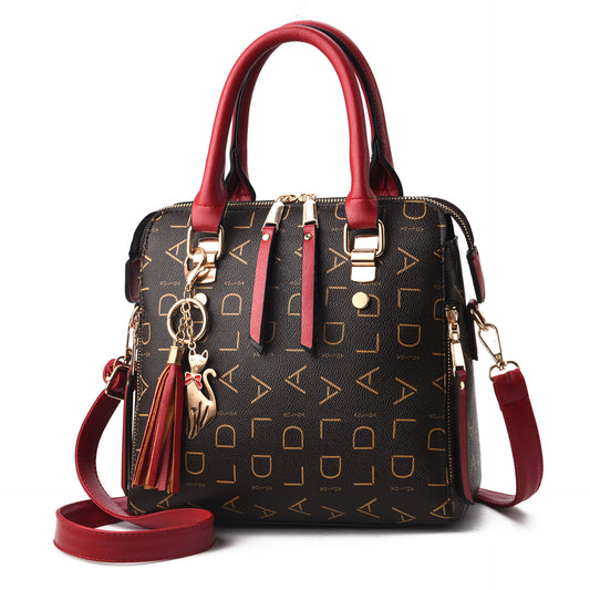 Large Capacity PU Leather Handbag Cross Bag