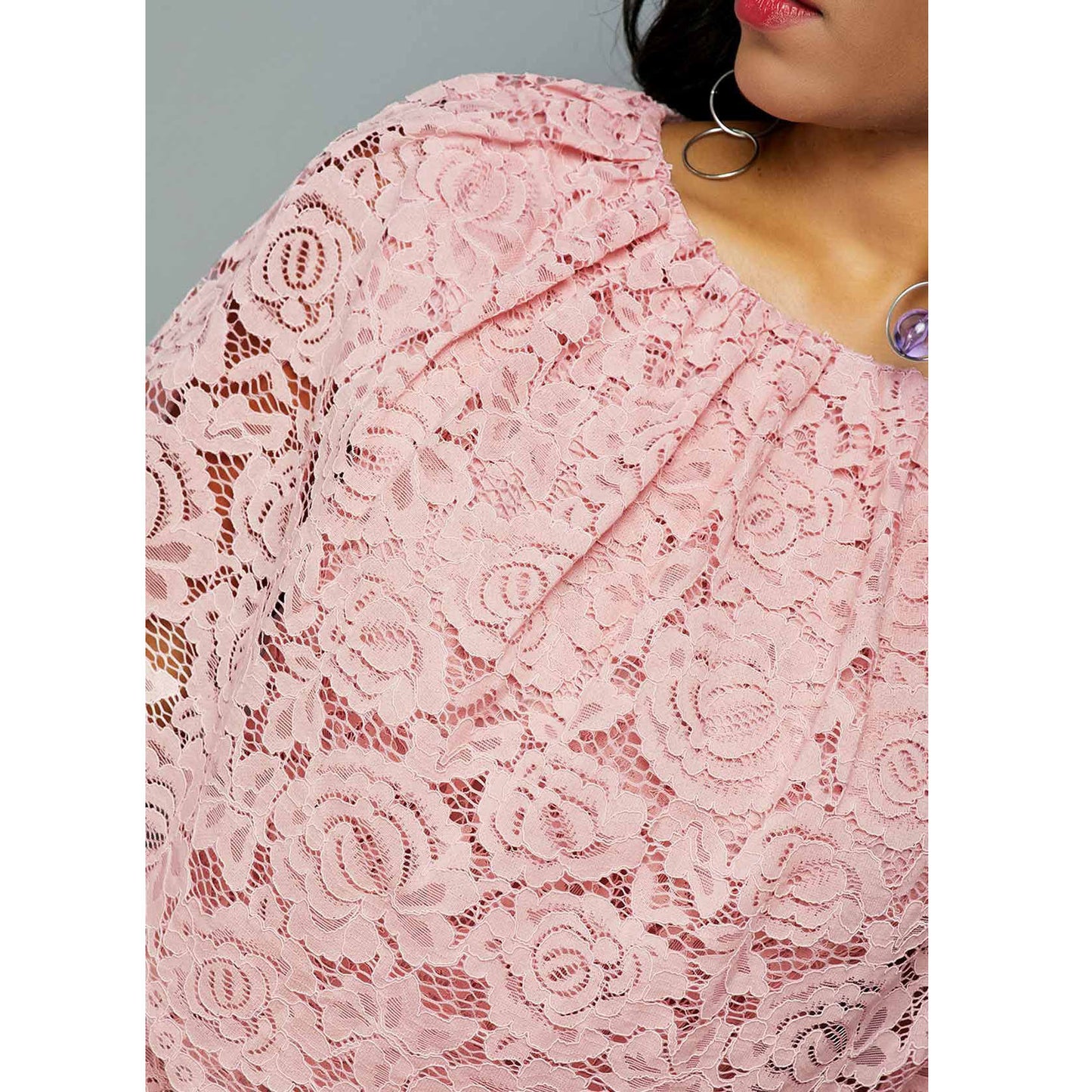 Dashiki Ankara Pink Robe Dress