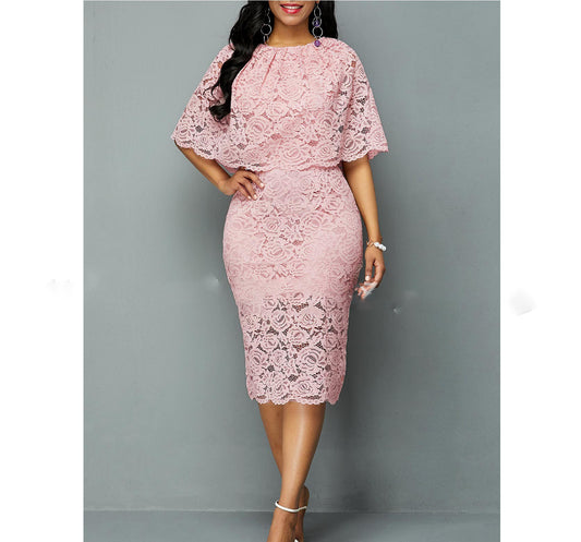 Dashiki Ankara Pink Robe Dress