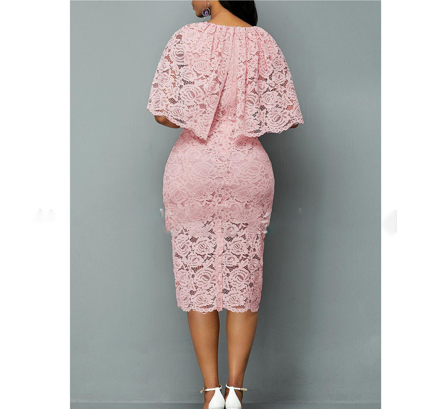 Dashiki Ankara Pink Robe Dress