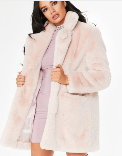 Fuzzy Button Front Warm Coat, Elegant Solid Long Sleeve Winter Outerwear