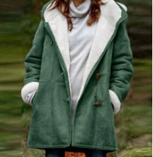 Mid-Length Windbreaker Coat – Warm and Stylish