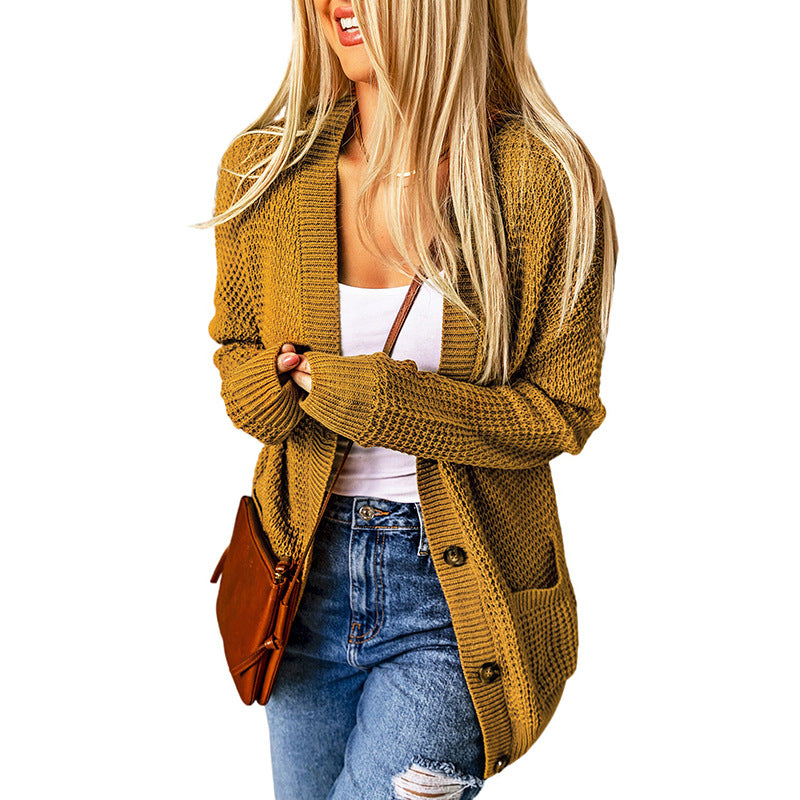 Cardigan Sweater Knitted Single-breasted Coat