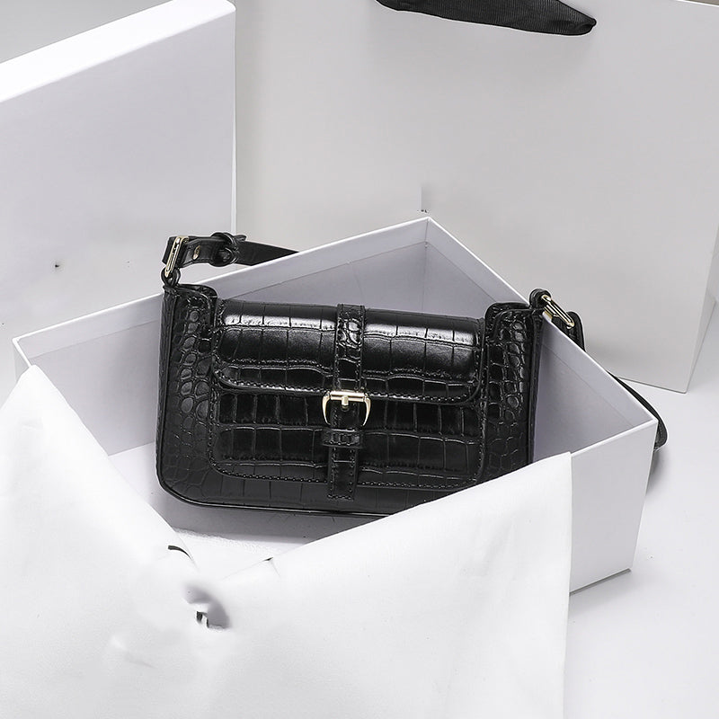 Genuine Leather Crocodile Pattern For Underarm Women
