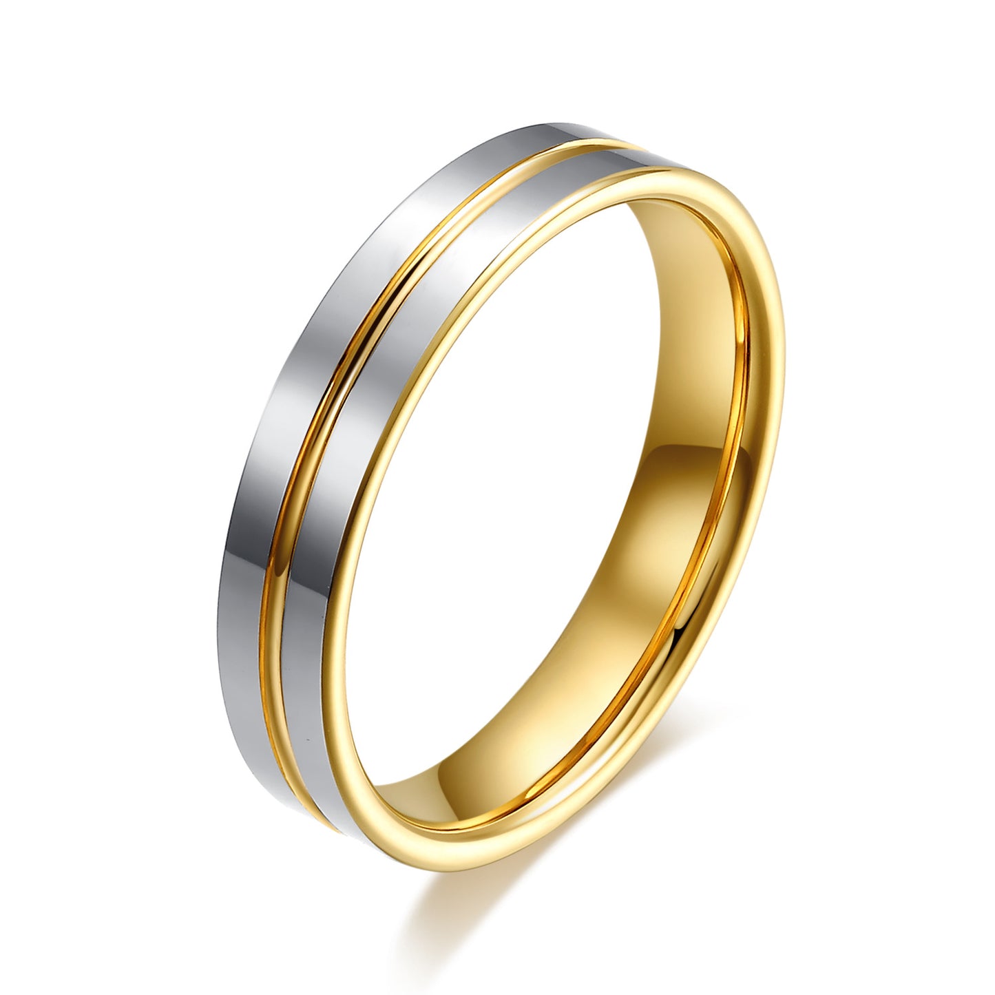 A Pair Of Tungsten Gold Rings For Women For Marriage Proposal Gold Ring