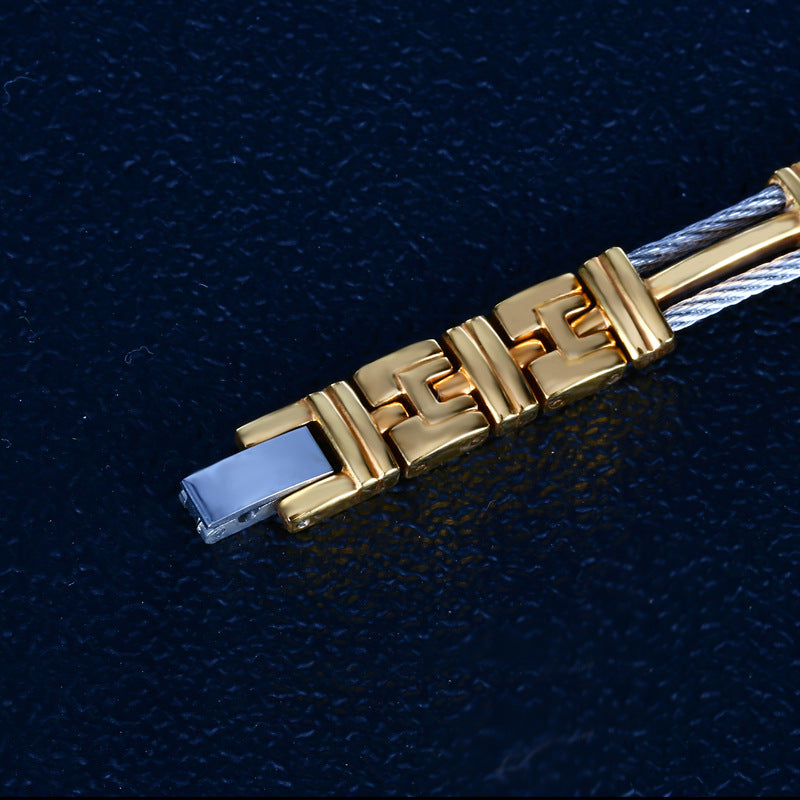 Popular Bracelet Titanium Steel 18k Gold