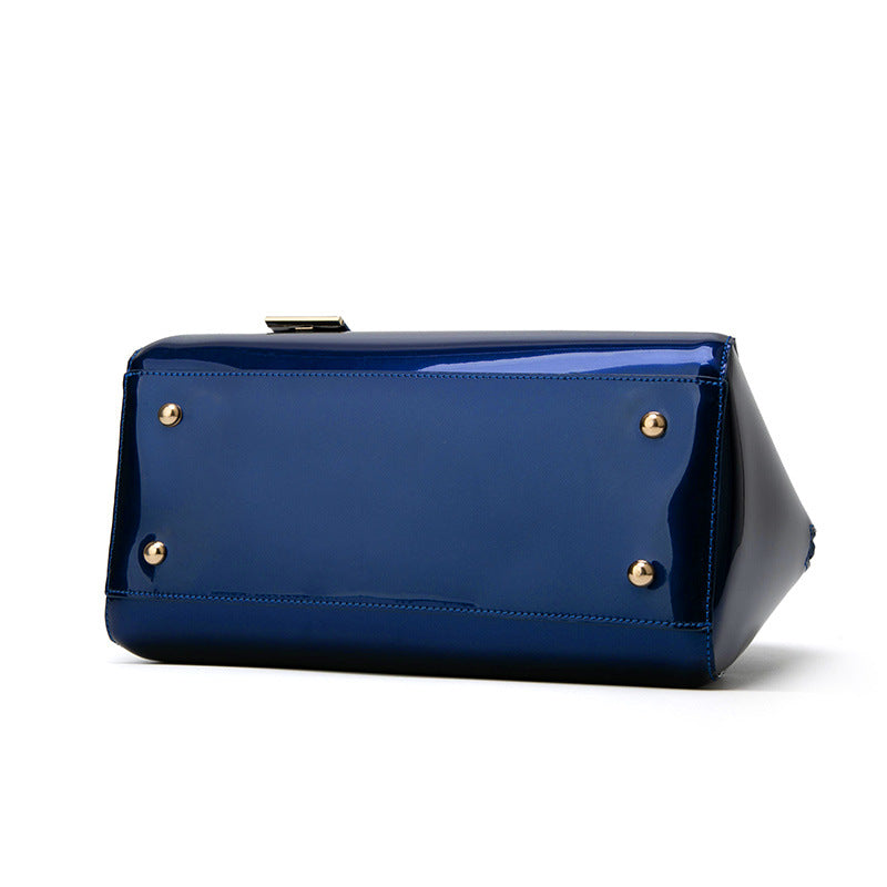 Patent Leather Handbags Shiny - One-shoulder Diagonal Bag