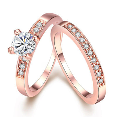 Rose Gold Ring with Diamond