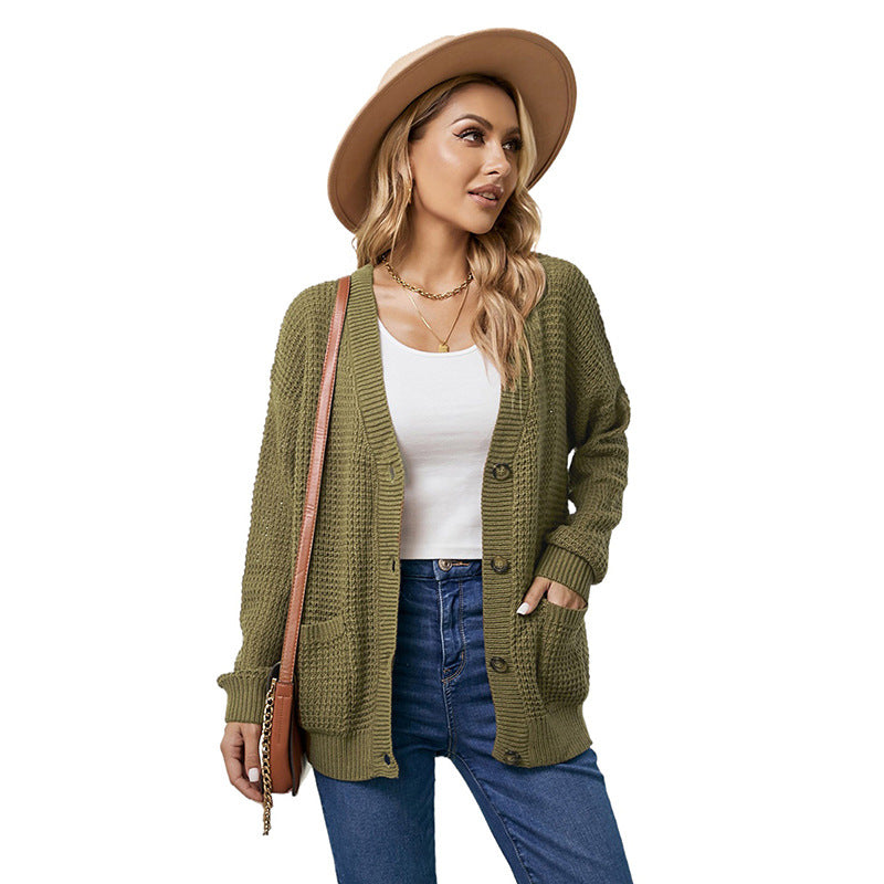 Cardigan Sweater Knitted Single-breasted Coat