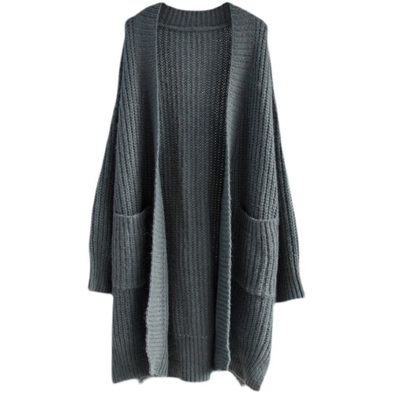 Women's Fashionable All-matching Overknee Sweater Coat