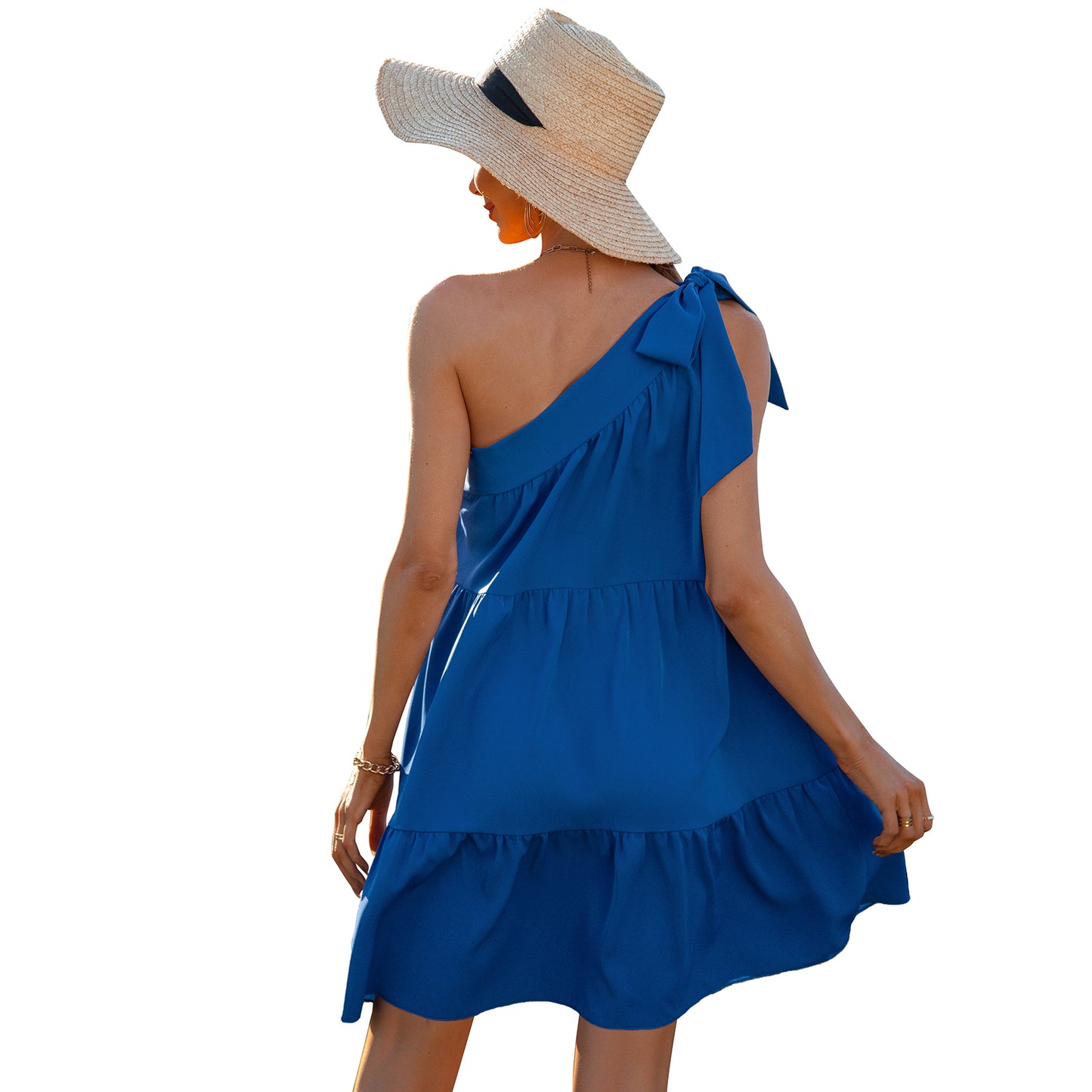 European And American Summer Women's Ruffle Dress Women