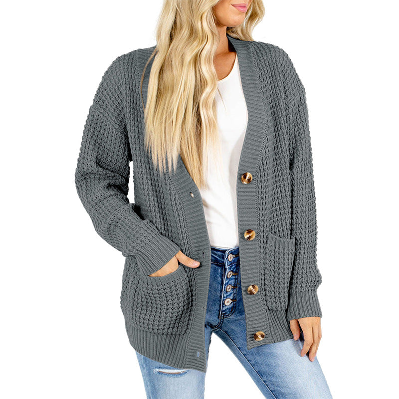 Cardigan Sweater Knitted Single-breasted Coat
