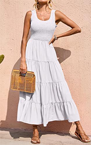 Women's Braces Skirt Pleating Stitching A- Line Large Hem Dress