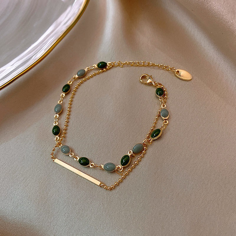 Gold Plating Korean Dongdaemun Fashion Retro Bracelet Women
