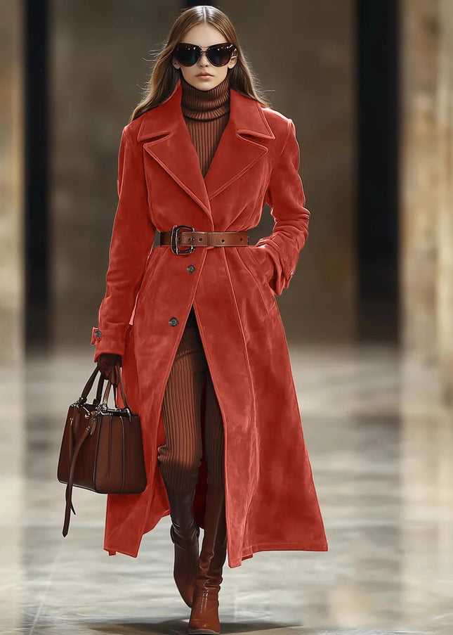 Solid-color fall/winter outerwear inspired by European and American style.