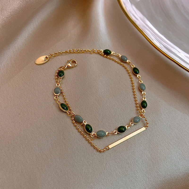 Gold Plating Korean Dongdaemun Fashion Retro Bracelet Women