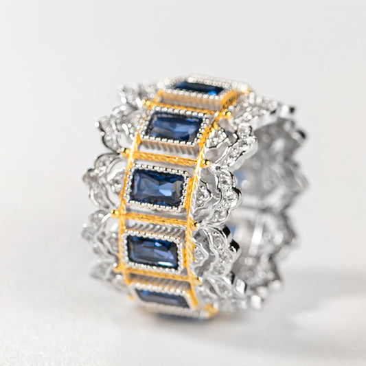 Hand-Brushed Zircon Ring