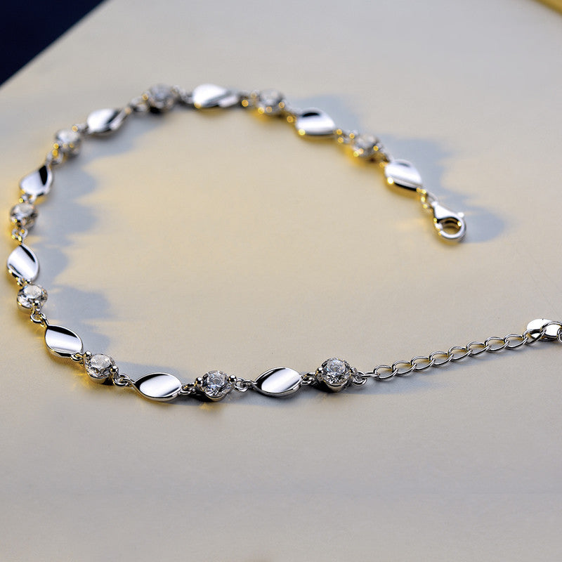 SAYCONA Diamond-925 Sterling Silver Bracelet