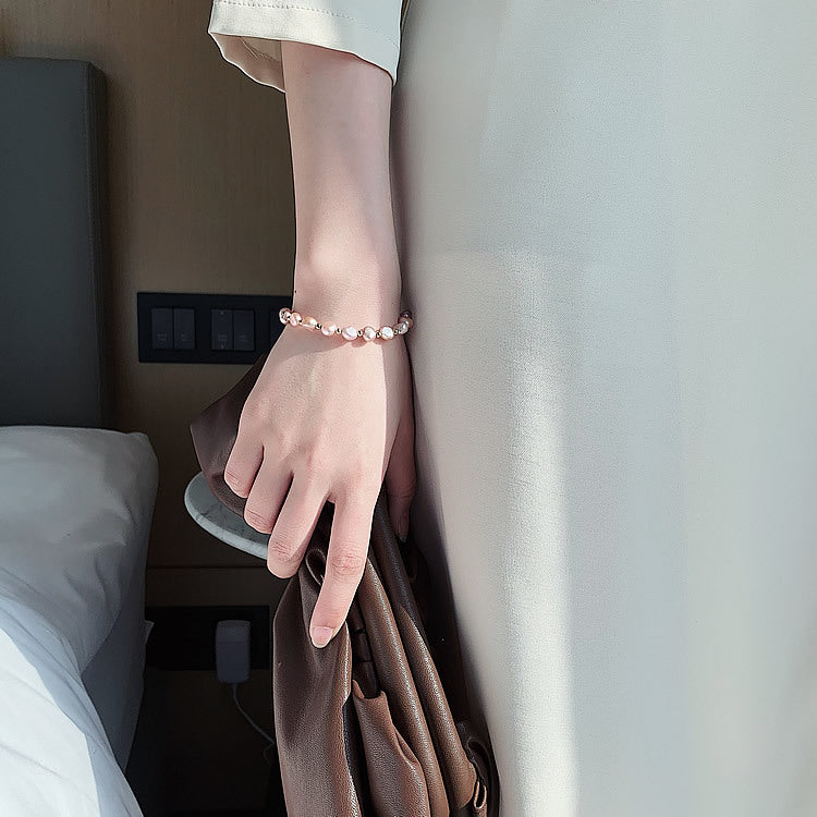 Baroque Pearl Bracelet with Design Sense